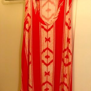 J.Crew Ikat Maxi dress racer back